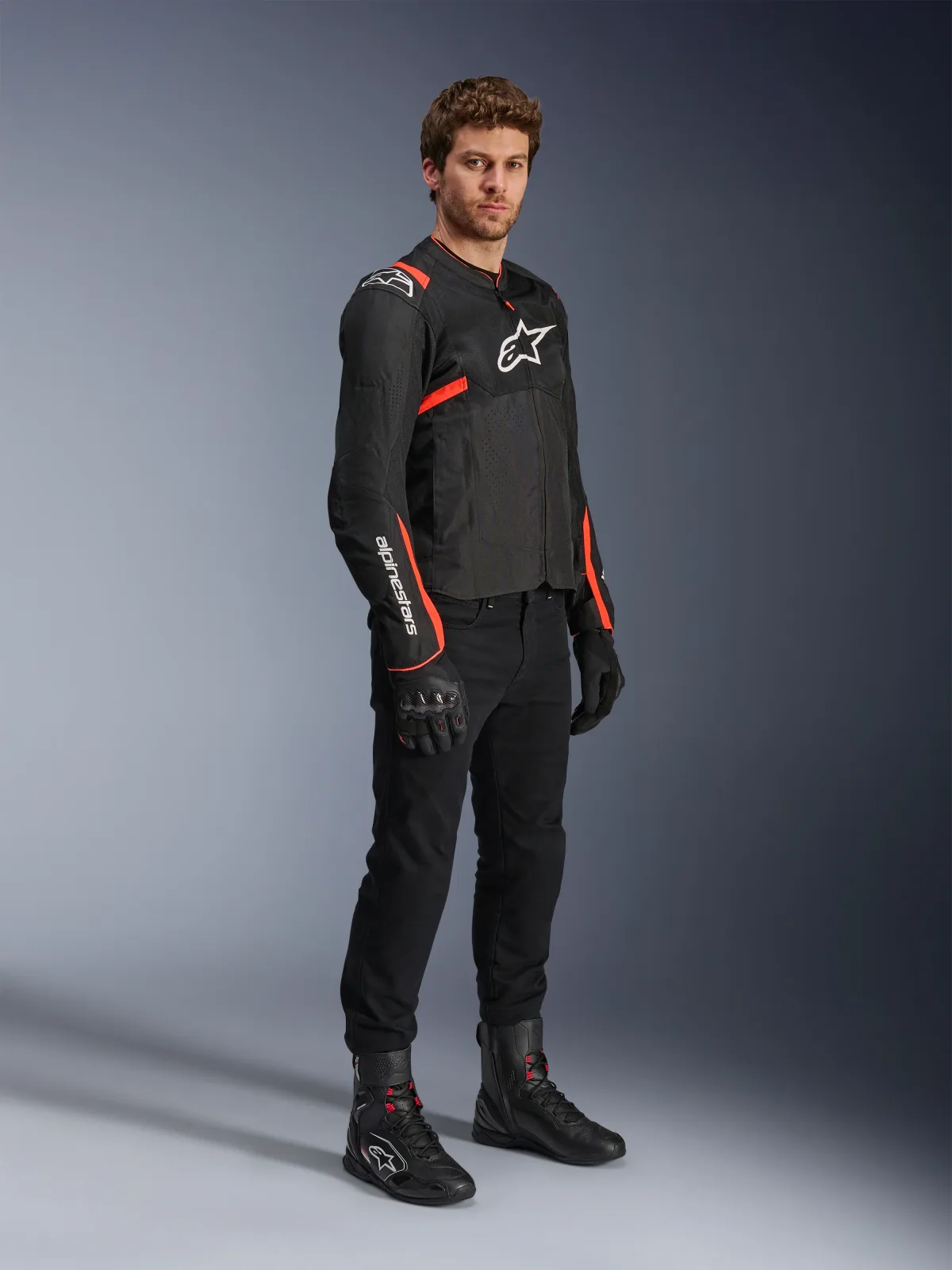 Текстилно яке Alpinestars T-SPS Air V2 Black Red Fluo