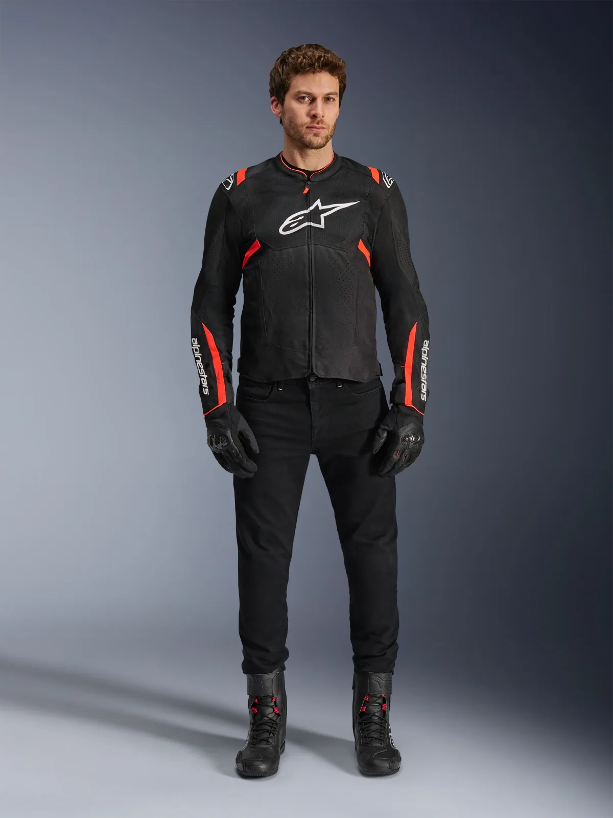Текстилно яке Alpinestars T-SPS Air V2 Black Red Fluo