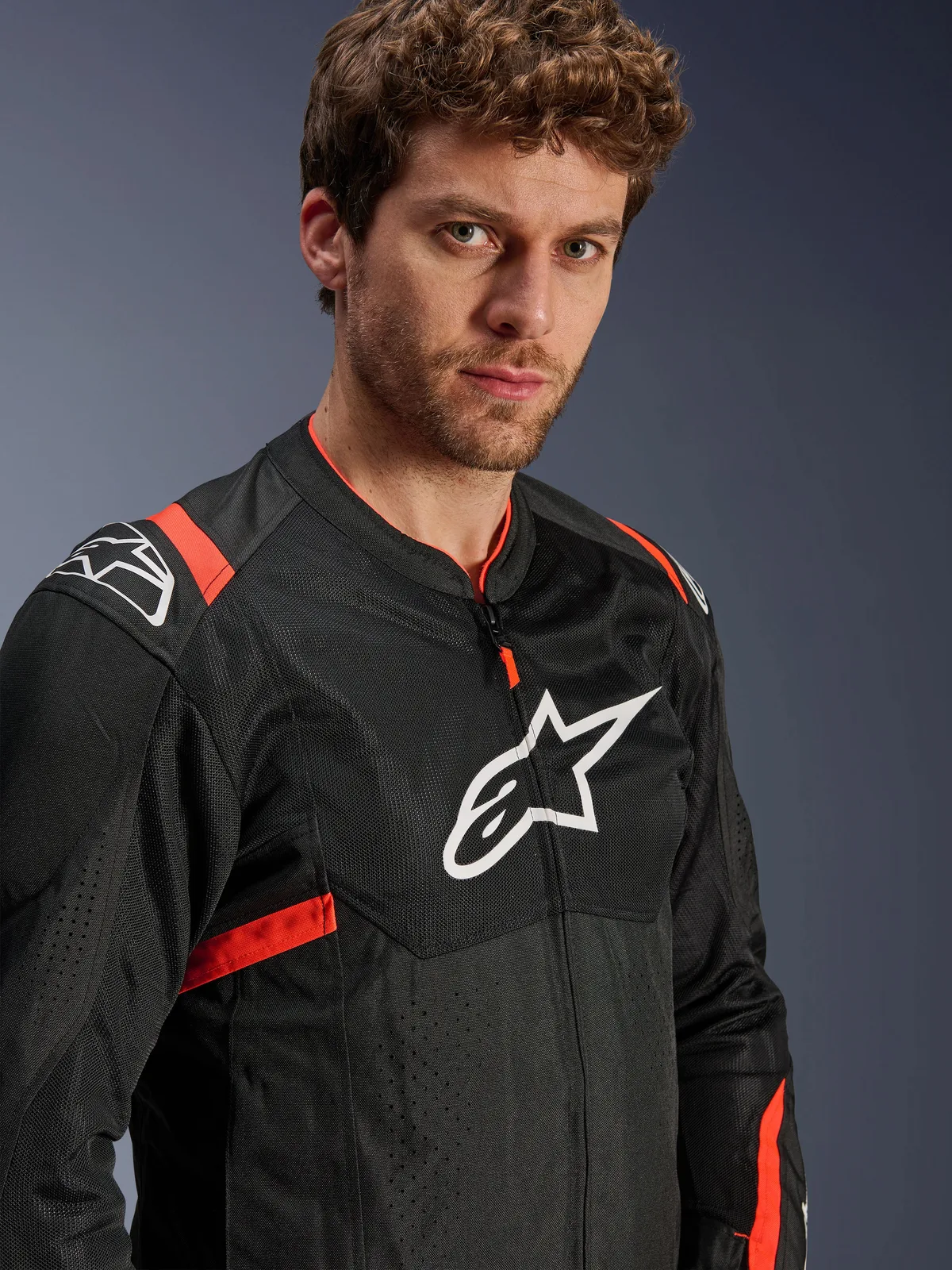 Текстилно яке Alpinestars T-SPS Air V2 Black Red Fluo