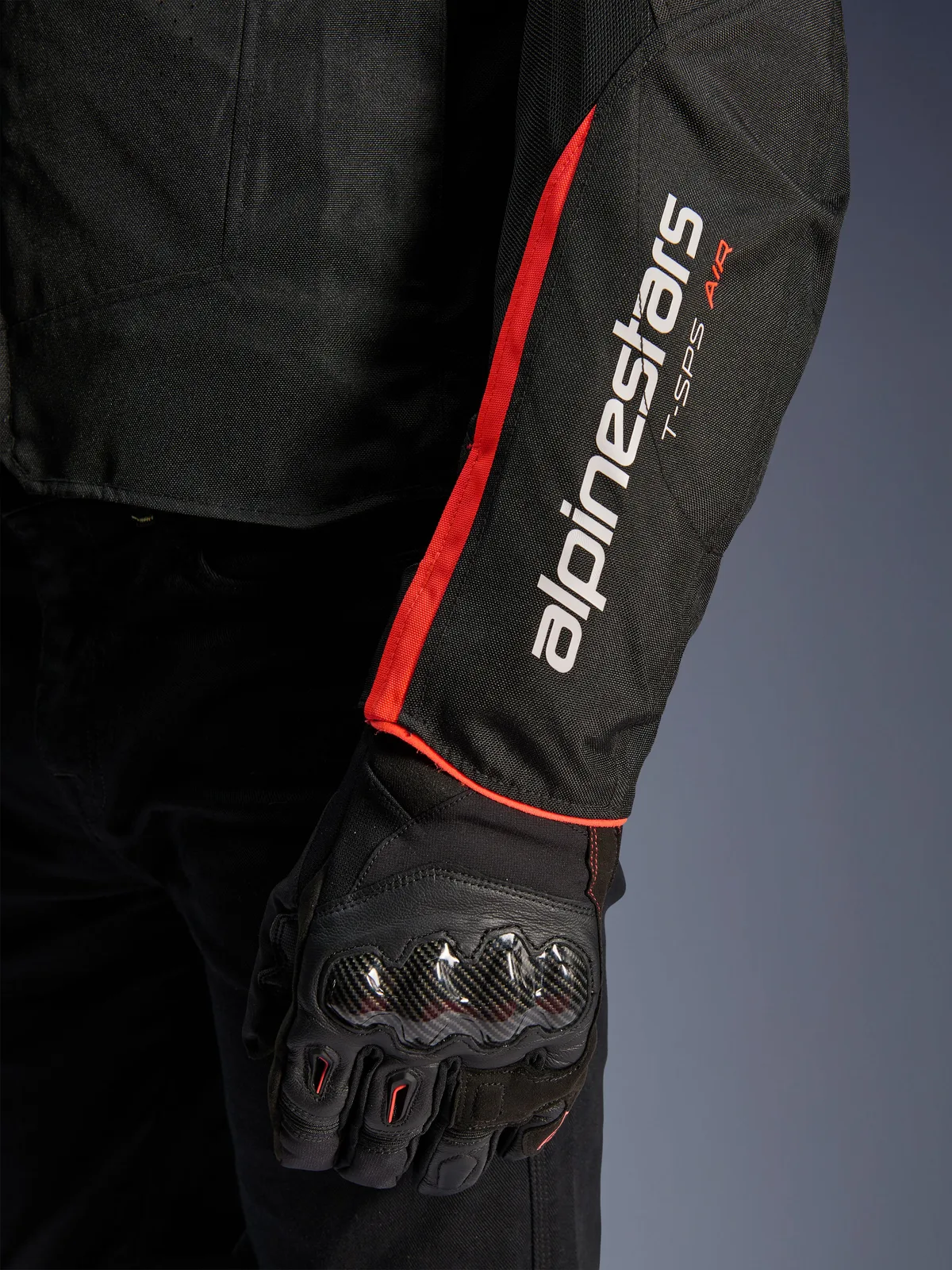 Текстилно яке Alpinestars T-SPS Air V2 Black Red Fluo