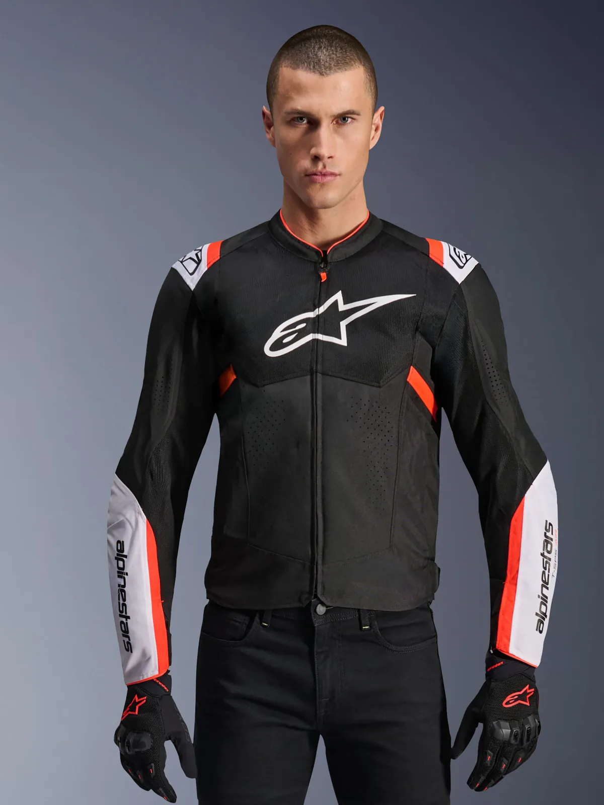 Текстилно яке Alpinestars T-SPS Air V2 Black White Red Fluo