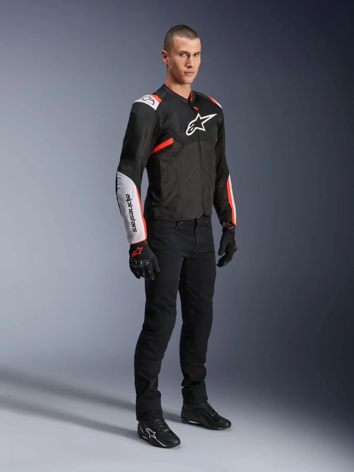 Текстилно яке Alpinestars T-SPS Air V2 Black White Red Fluo
