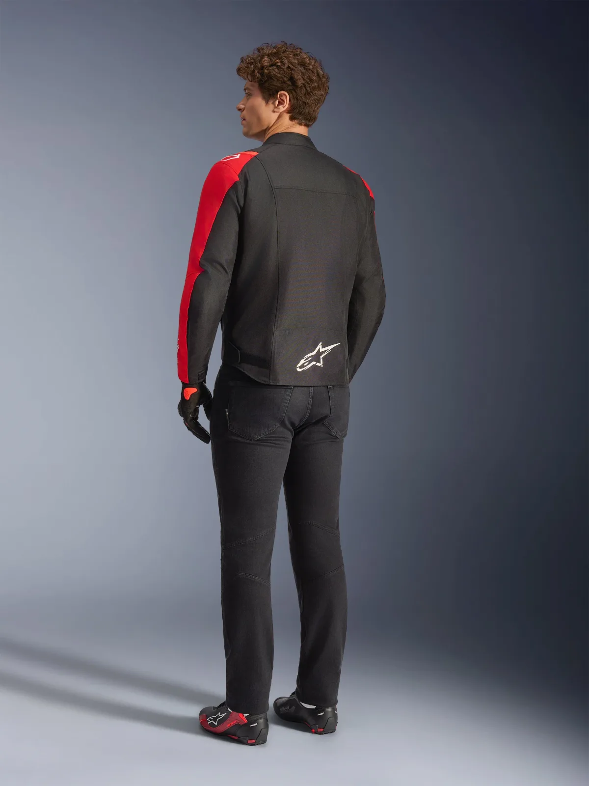 Текстилно яке Alpinestars T-SPS V2 Black Red Red Fluo