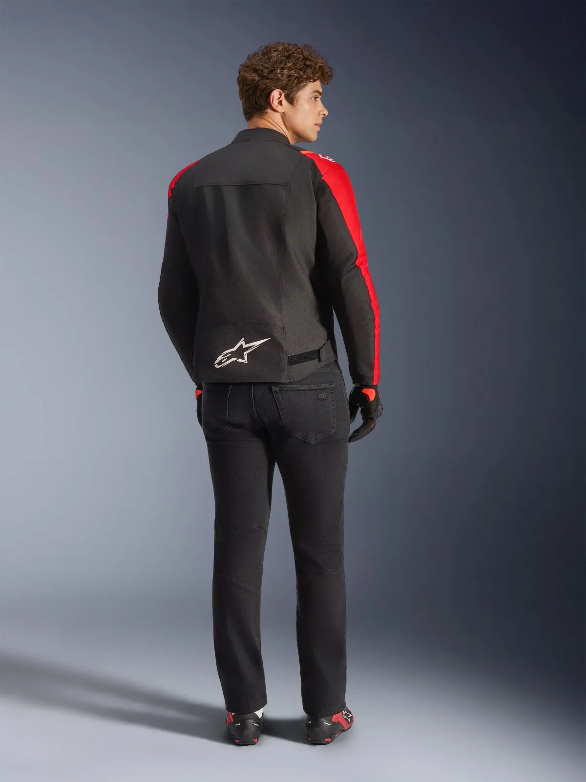 Текстилно яке Alpinestars T-SPS V2 Black Red Red Fluo