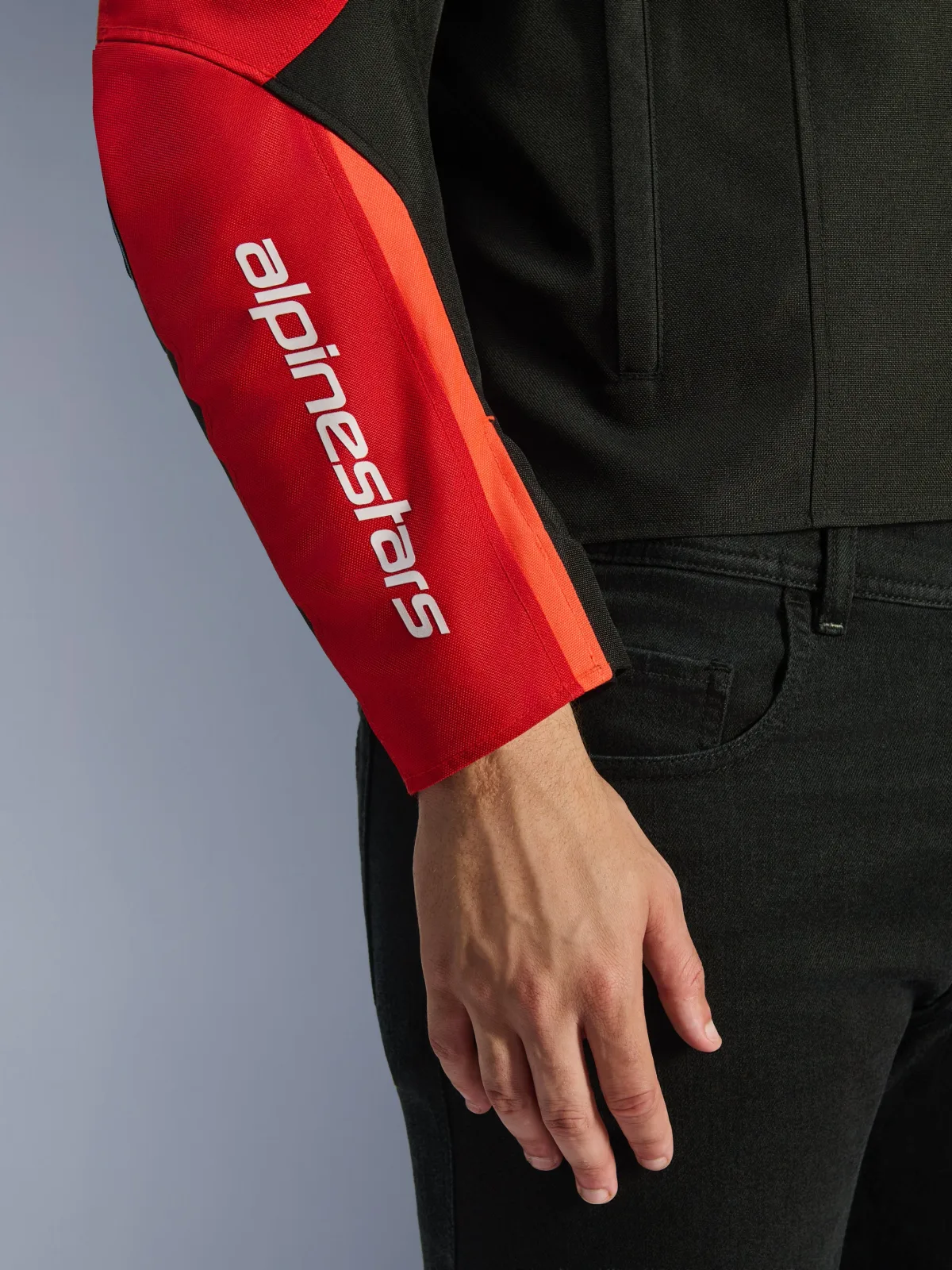 Текстилно яке Alpinestars T-SPS V2 Black Red Red Fluo