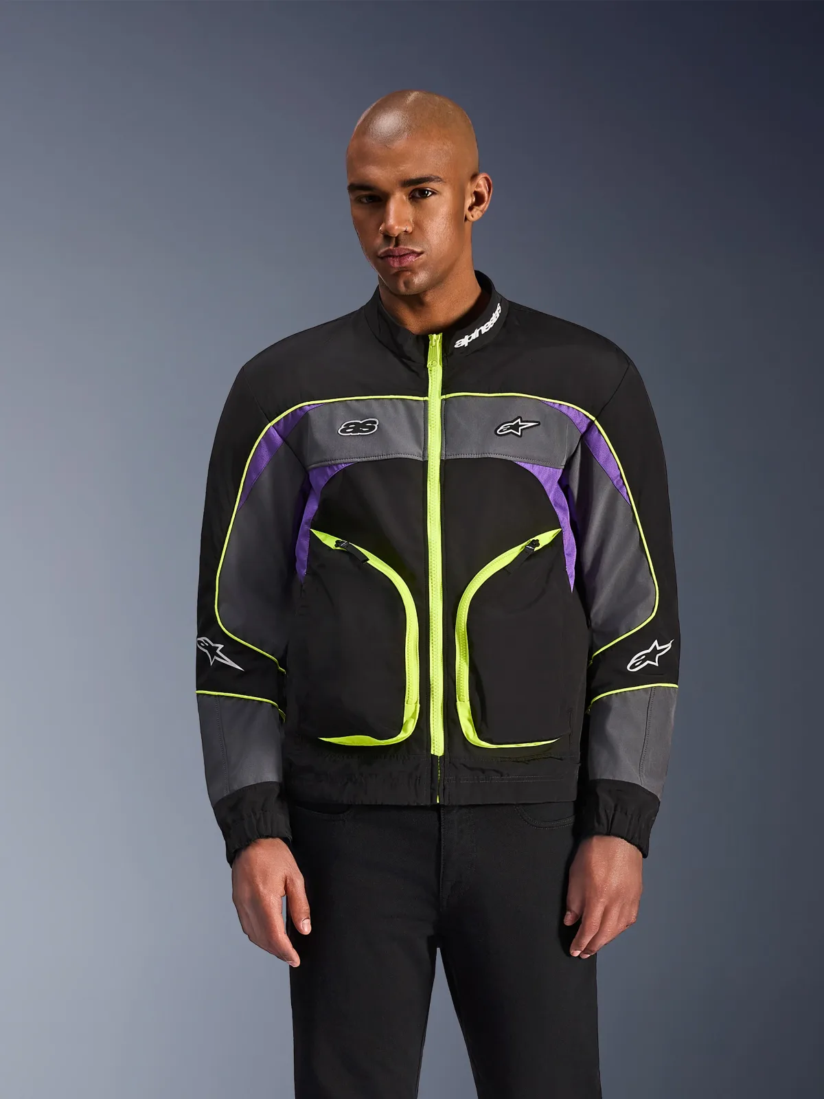 Текстилно яке Alpinestars Unite Black Asphalt Violet