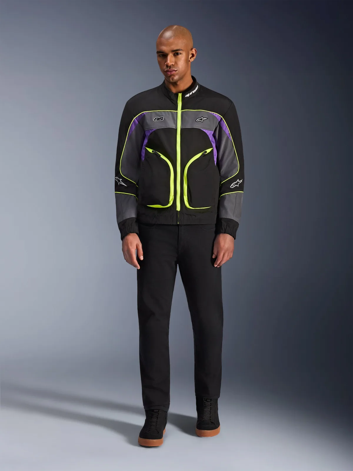 Текстилно яке Alpinestars Unite Black Asphalt Violet