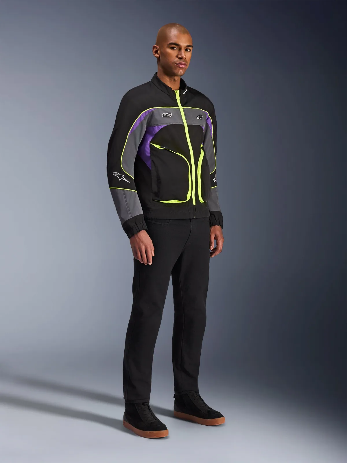 Текстилно яке Alpinestars Unite Black Asphalt Violet