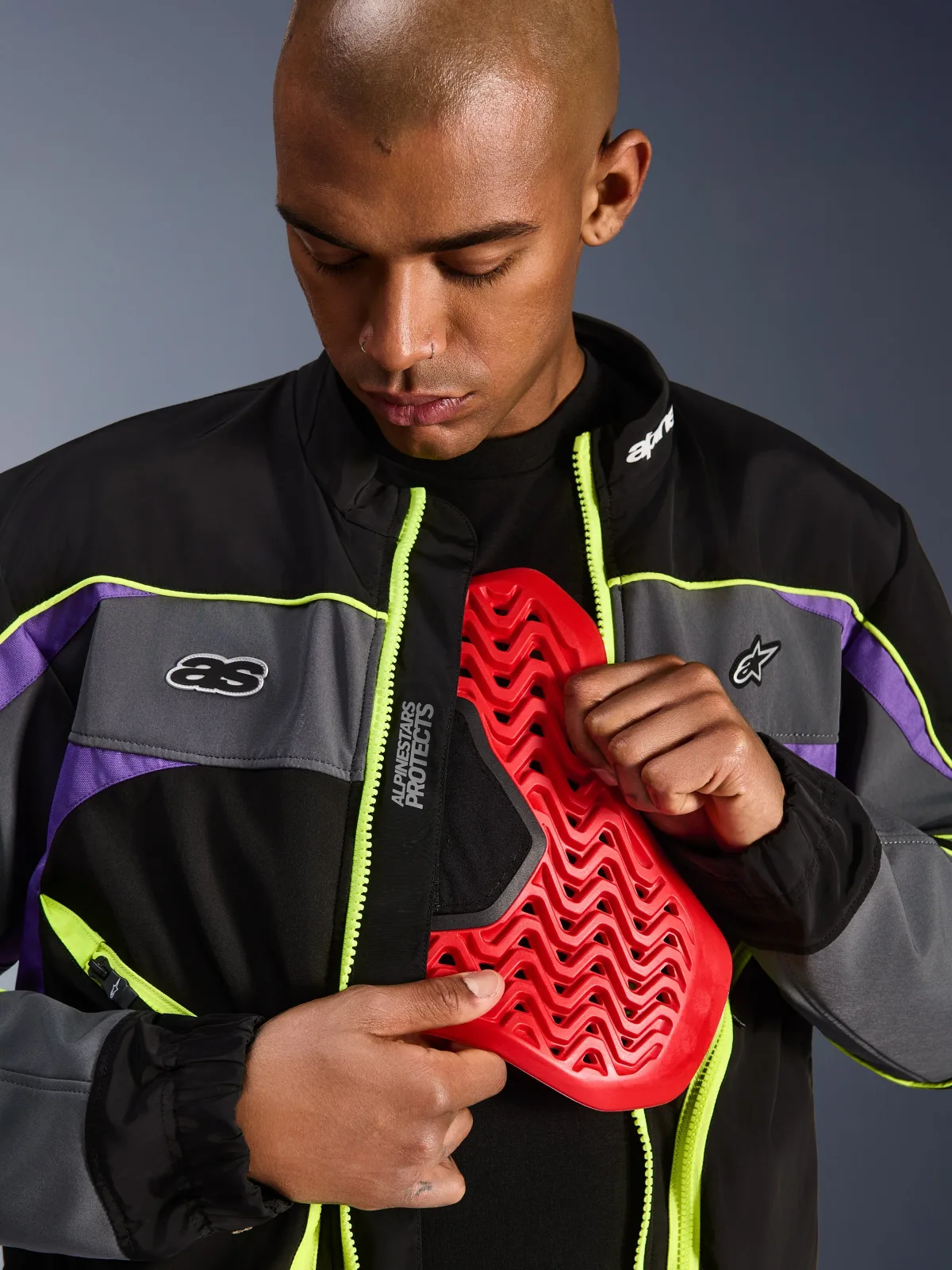 Текстилно яке Alpinestars Unite Black Asphalt Violet