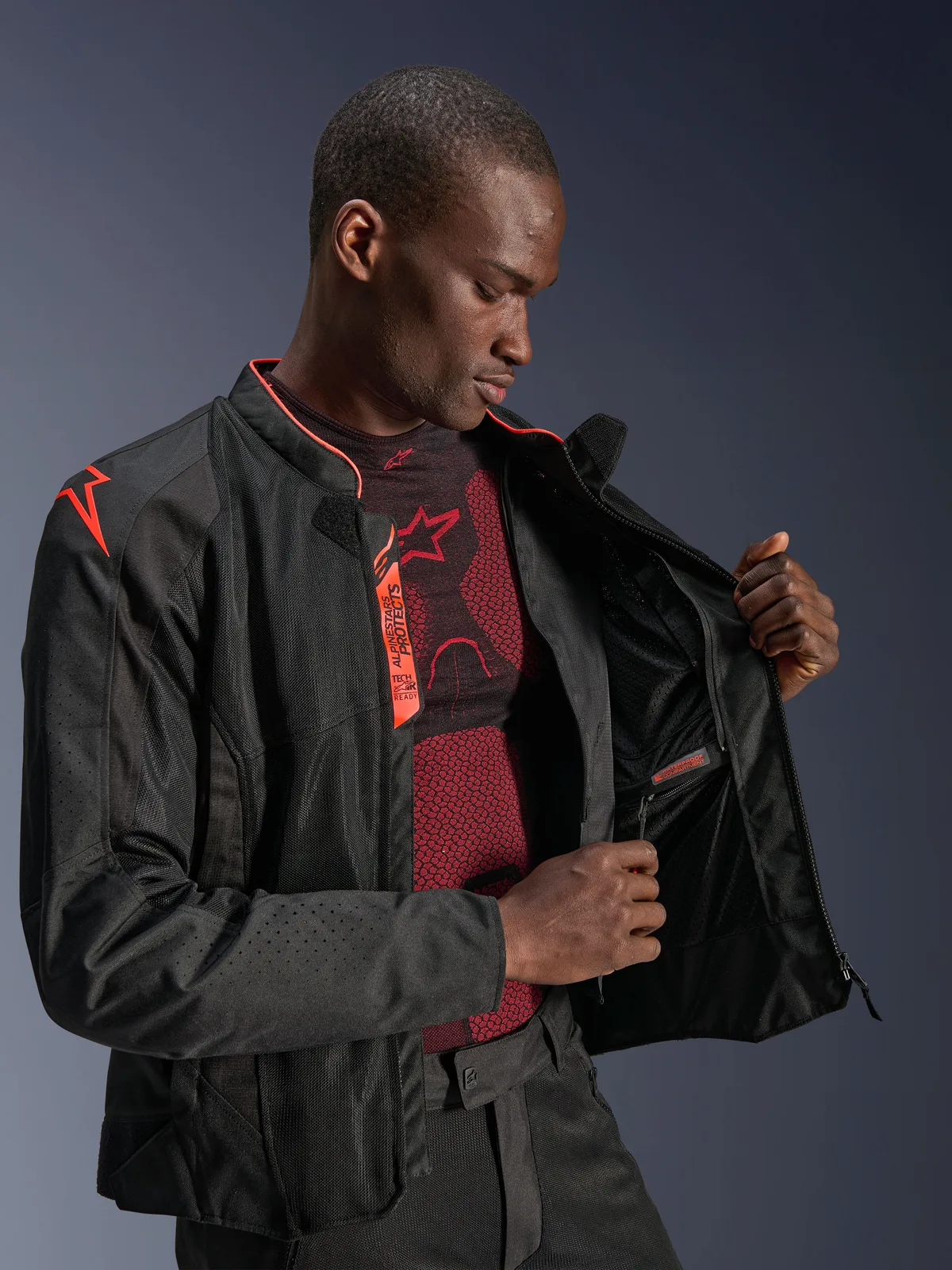 Текстилно яке Alpinestars Viper Air V4 Black Red Fluo