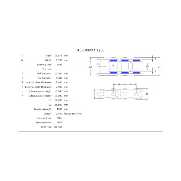 Верига AFAM 530 XMR3