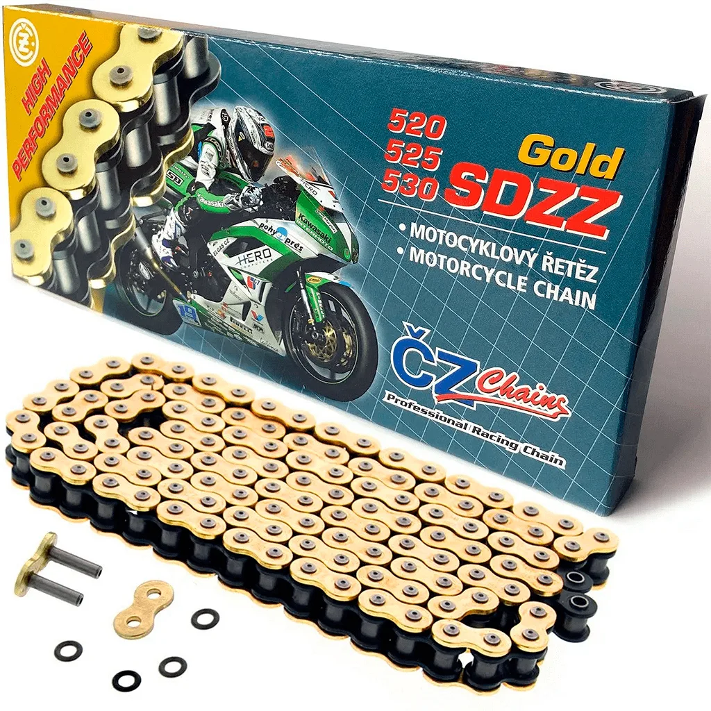 Верига CZ 520 SDZZ Gold X-Ring