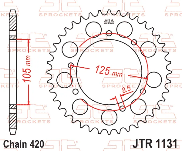 Заден пиньон JTR1131 – 48 зъба