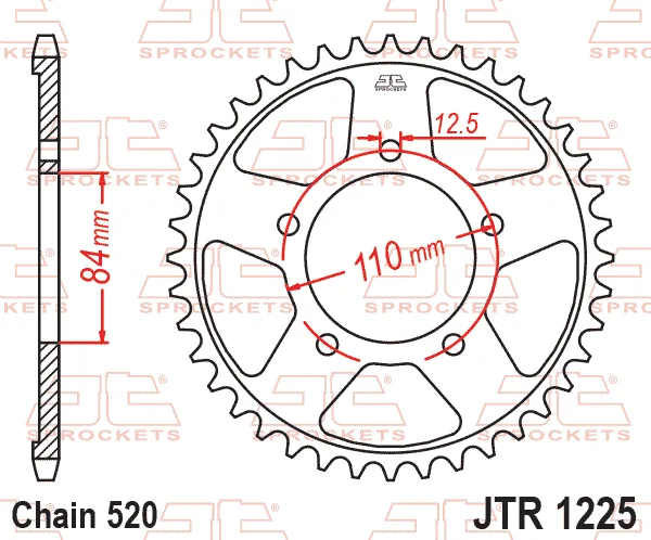 Заден пиньон JTR1225 – 40 зъба