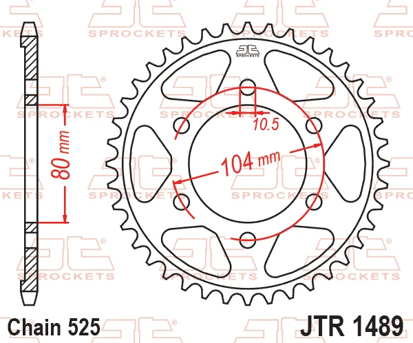Заден пиньон JTR1489 – 41 зъба