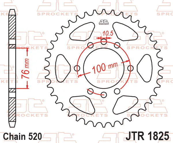 Заден пиньон JTR1825 – 42 зъба