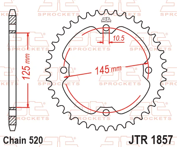 Заден пиньон JTR1857 – 38 зъба