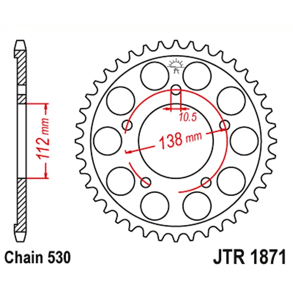 Заден пиньон JTR1871 – 48 зъба