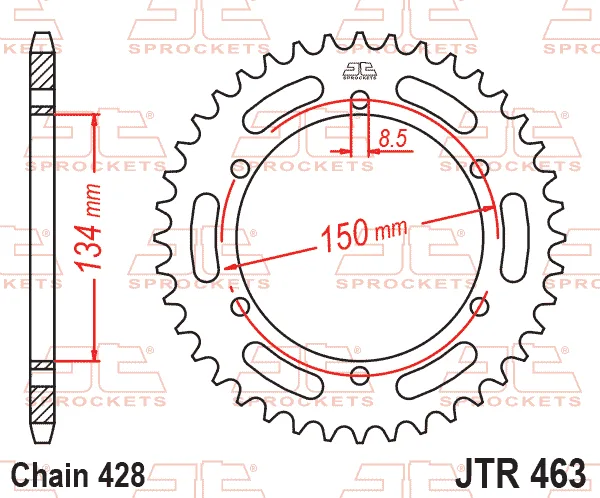 Заден пиньон JTR463 – 48 зъба
