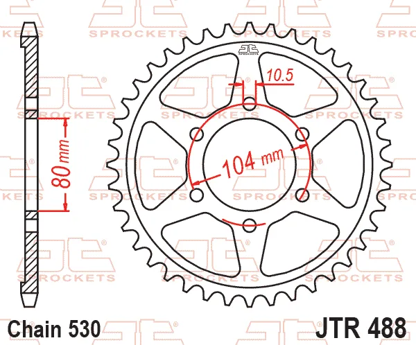 Заден пиньон JTR488 – 46 зъба