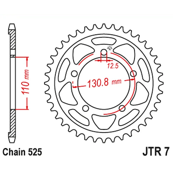 Заден пиньон за BMW – JTR7 – 44 зъба