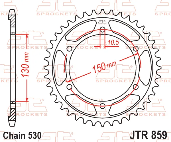 Заден пиньон JTR859 – 48 зъба