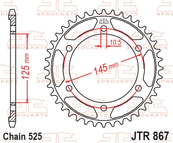 Заден пиньон JTR867 – 42 зъба