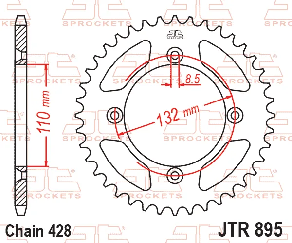 Заден пиньон JTR895 – 49 зъба