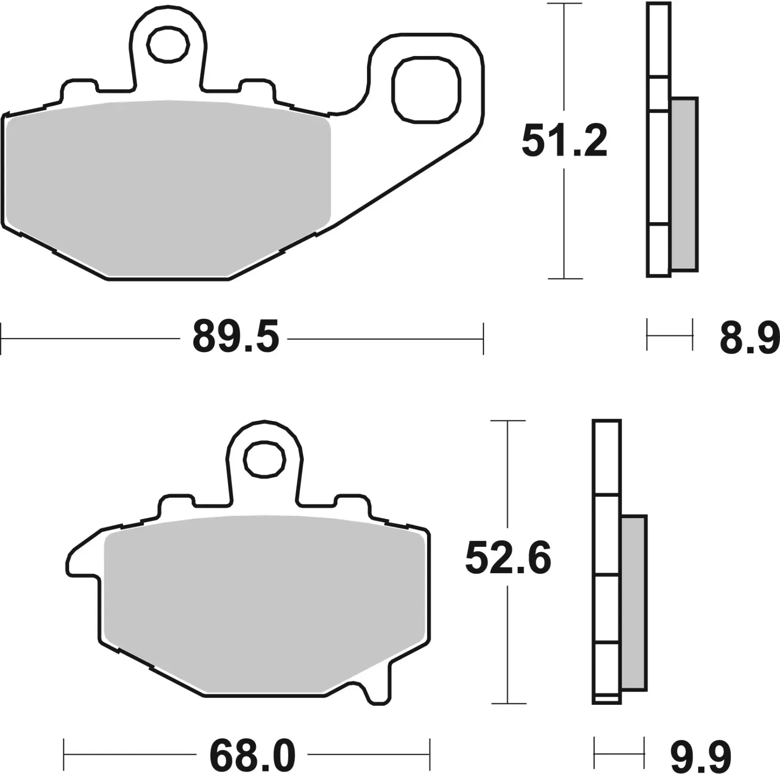 Задни мото накладки – Brembo 07KA16SP (синтеровани)
