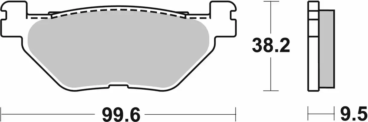 Задни накладки за улично/спортно каране SBS 769LS – синтеровани