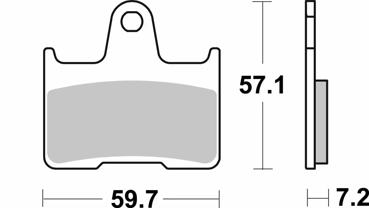 Задни състезателни накладки SBS 984RQ – карбонови